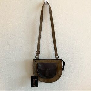 Mona B | Upcycled Cayman Crossbody Bag NWT